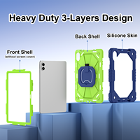 Funda de Silicona Antigolpes con Soporte Multiángulo para Tablet Xiaomi Redmi Pad 2 Pro 12.1 Pulgadas y POCO Pad M1 12.1 Pulgadas 2025 Business