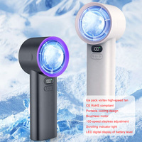 Ventilador de Mano Personalizado M57 con Enfriamiento de Verano, Certificación CE y RoHS, 100 Velocidades con Ajuste Continuo, Motor sin Escobillas, Recargable