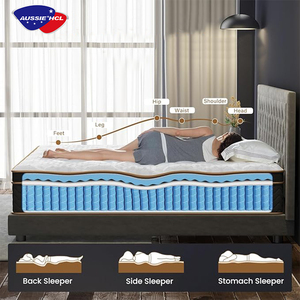 Lai ngủ tốt Gel Bộ nhớ bọt Nệm cuộn lên vua nữ hoàng đôi Kích thước tốt nhất mùa xuân giường nệm Túi mùa xuân nệm - Product Image 4