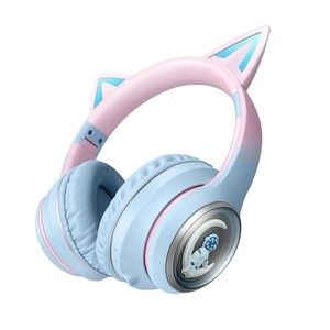 Auriculares intrauditivos con cápsula y orejas de <span class=keywords><strong>gato</strong></span> de la mejor calidad, auténticos auriculares estéreo inalámbricos para niños, auriculares para jugadores - Product Image 1