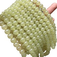 Qingshui Hetian Jade Perles Clair Eau Vert Lâche Semi-Fini pour DIY Bracelet Collier Accessoires Perles De Pierre