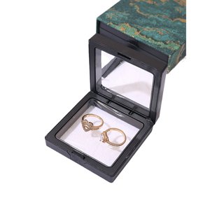 Tinh tế hộp đồ trang sức với cửa sổ rõ ràng hiển thị biểu tượng tùy chỉnh thời trang vòng đeo tay, vòng cổ, nhẫn, và 3D PE phim bao bì Túi Quà Tặng - Product Image 2