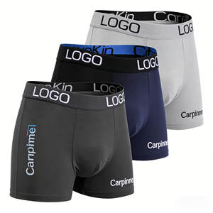 Precio de Venta al por Mayor, Paquete Personalizado de Docena (12 Piezas) de Bóxers de Bambú y Seda de Leche para Hombre, en Tallas y Colores Variados, Calzoncillos de Alta Calidad - Product Image 1