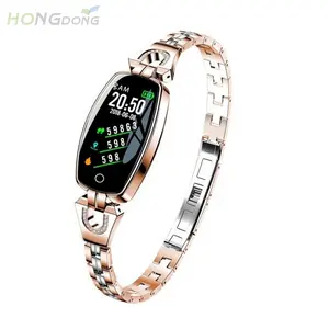 חדש פופולרי עיצוב H8 גברת שעון חכם צמיד צמיד כושר tracker עבור חג המולד מתנה להגדיר עבור נשים