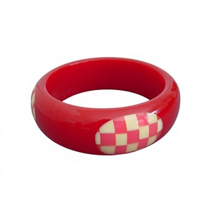 Nuevos Brazaletes de Resina a Rayas Coloridas 2026, Diseño Elegante, Unisex, Joyería Casual y Moderna, Accesorio de Moda, Regalo para Mujer - Product Image 2