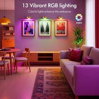 Lampe d'art LED murale moderne sans fil pour la maison, température de couleur 3CCT, télécommande tactile, batterie rechargeable, garantie de 2 ans