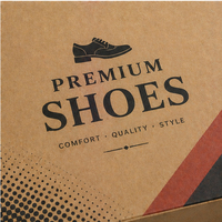 Boîte à chaussures rigide personnalisée durable avec logo en relief pour l'expédition, en carton ondulé recyclable, emballage imprimé, fermeture magnétique