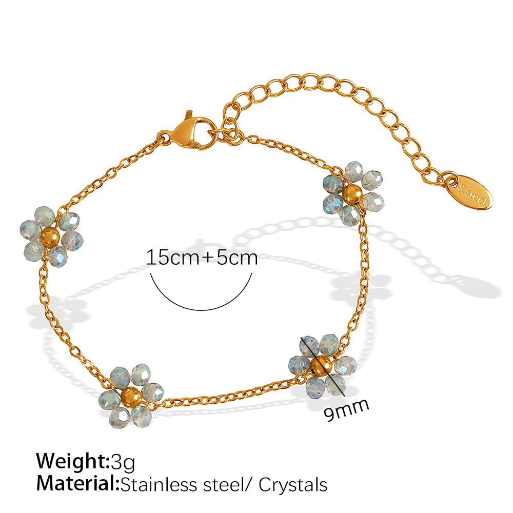 Pulsera de oro con piedra degradada SL73