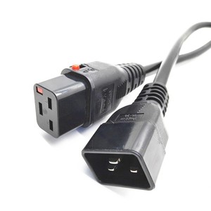 Cable de alimentación Iec C19 a C20, cable de grado industrial de alta potencia de 3 núcleos y 2,5 mm con conector de bloqueo para equipos de servidor - Product Image 2