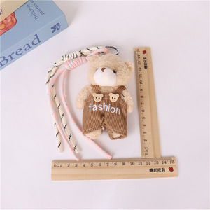 <b>Cute</b> Teddy <b>Bear</b> Plush Pendant Keychain Soft PP Cotton Small Doll Gift For Youth Bag Accessory - Product Image 3