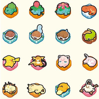 PY 30ème Anniversaire – Nouveaux Aimants de Réfrigérateur Pokémon en Forme de Petits Glaçons – Distributeurs Automatiques Mignons et Décoratifs – Cadeau de Collection pour les Fans de Jeux de Société