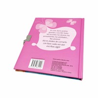 Carnet de notes/journal personnalisé pour enfants avec couverture rigide, impression de logo en relief et cadenas