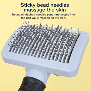 Spazzole Autopulenti <span class=keywords><strong>per</strong></span> <span class=keywords><strong>Cani</strong></span> e Gatti a <span class=keywords><strong>Pelo</strong></span> Lungo e Corto, Prodotto <span class=keywords><strong>per</strong></span> la Toelettatura, Rimozione di Nodi e Peli Sciolti - Product Image 4