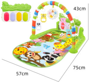 Vente en gros Activité Fitness Pédale <span class=keywords><strong>Jeu</strong></span> de sommeil Piano <span class=keywords><strong>musical</strong></span> Trotteur Couverture Tapis de <span class=keywords><strong>jeu</strong></span> Kick Play Clavier Gym avec comédie musicale - Product Image 3