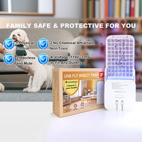 Trampas para Moscas de la Fruta para Interiores, Trampas para Mosquitos, Trampas para Insectos Voladores, Trampas para Moscas Domésticas, Lámpara Atrapa Insectos para el Hogar