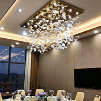 Lustre de plafond de luxe et lampes, grand lustre sur mesure, éclairage élégant pour cuisine, bureau de vente, salon, résidence
