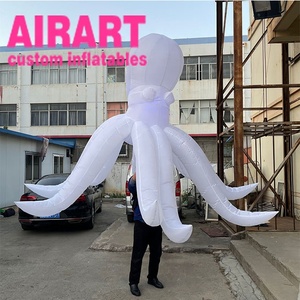 Costume de méduse gonflable à longues pattes pour adulte à tenir, marionnette de méduse poulpe gonflable - Product Image 5