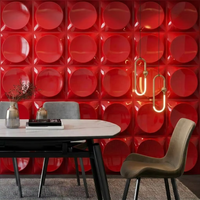 Panneaux muraux en PVC 3D gaufrés pour les magasins, les bureaux, les restaurants et les murs décoratifs de salon