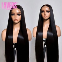 40 Zoll lange, knochenglatte Echthaarperücke aus rohem vietnamesischem Haar, 13x6 HD transparente Lace-Front-Perücke, brasilianische Echthaar-Voll-Lace-Frontal-Perücke