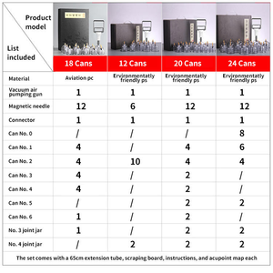 Set Domestico di Coppettazione in Plastica, Dispositivo per Massaggio con Coppette Sottovuoto, Strumenti Speciali per la Medicina Tradizionale Cinese e la Bellezza - Product Image 6