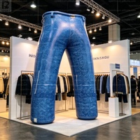 Pantalon gonflable géant réutilisable de 5 m, jeans publicitaires personnalisés, pantalon en denim pour la publicité de la marque de vêtements, campagne/festival/vente au détail