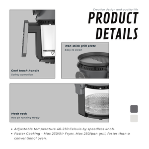 DEWEISI <span class=keywords><strong>Friteuse</strong></span> à air à bol en verre 3l Résistant aux hautes températures <span class=keywords><strong>Friteuse</strong></span> à air 3 en 1 Cuisson polyvalente Cuisson transparente - Product Image 4