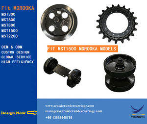 แทร็คยางใหม่ชุด MST2200ลูกกลิ้งล่างเครื่องจักรก่อสร้างชุด MST300 MST800 MST1500ชิ้นส่วนช่วงล่าง - Product Image 4