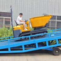 Nouvel Arrivage – Mini Transporteur sur Chenilles de 1,5 Tonne avec Benne Hydraulique, Moteur Kubota CE EURO5, Idéal pour Vergers et Chantiers