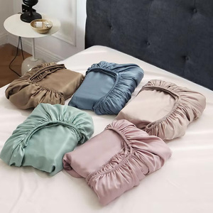 Mềm Mại Và Mát Mẻ Polyester Khăn trải giường Màu Tinh Khiết Đàn Hồi Sâu 17 "Được Trang Bị Tấm Thiết Lập Tùy Chỉnh - Product Image 2