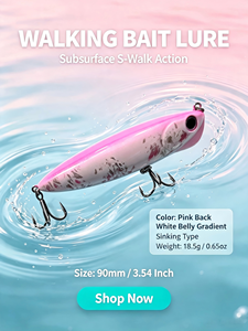 Señuelo de Pesca Artificial de Plástico ABS de Hundimiento Lento de 90 mm/18,5 g, Señuelo de Pesca Duro Tipo Lápiz para Agua Salada, Directo de Fábrica - Product Image 1