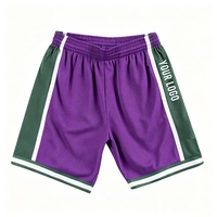 Shorts de basketball pour hommes, taille plus, noir et gris, avec impression numérique personnalisée, respirants, séchage rapide, taille élastique, en polyester, pour le sport