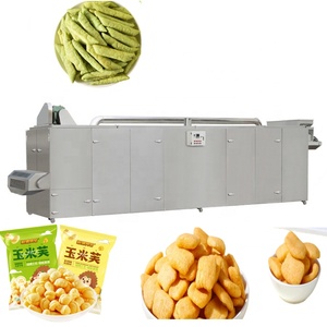 Nouvelle ligne de production automatique de snacks soufflés en acier inoxydable personnalisable - Anneaux d'oignon, nuggets de poulet, boulettes de maïs, extrudeuse à moteur - Product Image 3