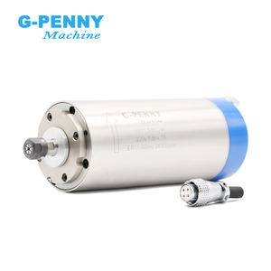 Moteur de broche refroidi par eau G-penny personnalisé <span class=keywords><strong>1</strong></span>,5 kW ER11 80 mm pour le travail du bois, <span class=keywords><strong>4</strong></span> roulements à billes, 400 Hz, <span class=keywords><strong>0</strong></span>-24000 tr/min, machine CNC - Product Image 1