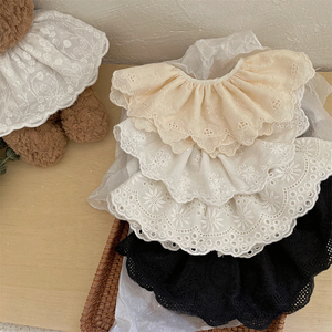 Mignon creux femme bébé bavoir écharpe Floral bébé bavoir dentelle bébé accessoires coréen enfants dentelle col - Product Image 1