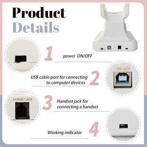 Voix Audio livre d'or téléphones à bouton-poussoir téléphones filaires <span class=keywords><strong>carte</strong></span> Sim avec fonction d'enregistrement téléphone antique - Product Image 6
