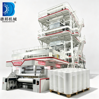 Film d'emballage alimentaire/liquide/médical haute barrière multicouche 5 couches haut de gamme LDPE/LLDPE/EVA, prix de la machine à film soufflé
