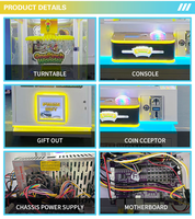Machine de grue commerciale pour la distribution de jouets en peluche et de cadeaux avec service de personnalisation du logo
