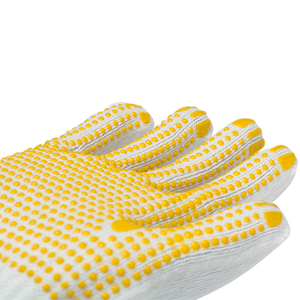 Guanti da lavoro in maglia di cotone punteggiato in Pvc rivestiti con punti in Pvc sulla protezione delle mani sul palmo sul lavoro - Product Image 2