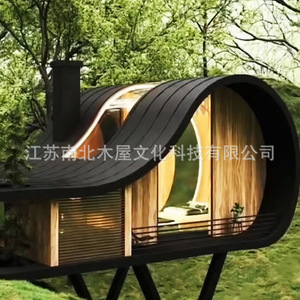 Casa de árbol de madera tratada a presión para exteriores, fácil de montar, para uso en campamentos y resorts. - Product Image 2
