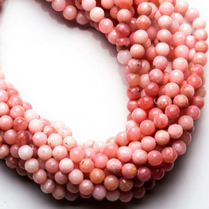 Pink Opal Faceted 6mm Rondelle <b>Beads</b> Loose <b>Crystal</b> Glass Lampwork Jewelry Creative Expressions Coszcalt Exports Made India Model - Product Image 1