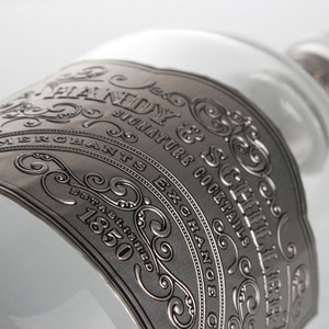 Nhà Máy Bán tự dính vàng sáng dập nổi cong nhôm kim loại dán rượu rượu nước hoa chai nhãn nhôm nhãn - Product Image 6