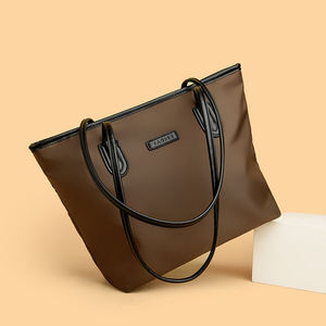 Women's Casual Designer <b>Tote</b> Bag New Trendy Large Capacity Handbag <b>Zip</b> Drawstring Single Handle Nylon Multi-Pocket Portable - Product Image 3