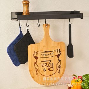 Bamboo <b>Pizza</b> Pan Japanese Style Irregular <b>Shape</b> Wood Material Double Sided Home Baking Tool - Product Image 4
