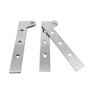 Charnière en acier inoxydable en forme de bec de poulet, 100 mm x 32 mm, épaisseur 2 mm, fixation en surface, connecteur de quincaillerie pour meubles - Product Image 2