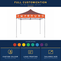 Tente pliante personnalisée avec impression, structure en aluminium 38 mm, gazebo pliable, intérieur/extérieur, imperméable, pour salon professionnel, exposition, toutes saisons