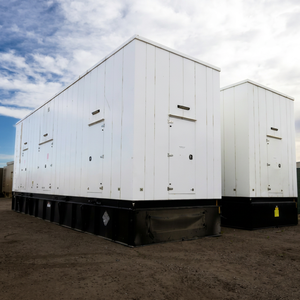 2500kW Enclosed Industrial Diesel Generator Set 277/480V <b>Three</b> Phase 4000A Circuit Breaker - Product Image 1