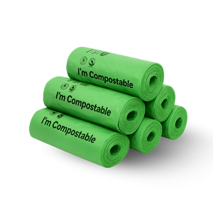 Bolsa de residuos de compost de almidón de maíz biodegradable con impresión personalizada de la mejor calidad, embalaje ecológico biodegradable - Product Image 2