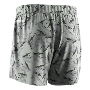 Shorts d'entraînement blancs en nylon élasthanne à séchage rapide pour la musculation et le sport, par le fabricant Sublimation Sports - Product Image 2