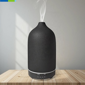 Diffuseur d'arômes en céramique, humidificateur d'air, machine d'aromathérapie Machine d'aromathérapie avec conversion <span class=keywords><strong>de</strong></span> la lumière, - Product Image 4