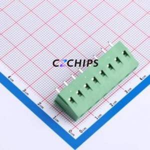 DB128V-5.08-8P-GN-S <b>Screw</b> Terminal <b>Block</b> Through hole Component (THT),P=5.08mm Connector 1x8P 5.08mm Green Through Hole - Product Image 1